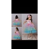 Esmaca Moda Unicorn Kız Çocuk Elbisesi - Renkli - 1 - 2 Yaş