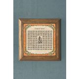 ESMAÜL HÜSNA-ALLAH IN 99 İSMİ- Taş Tablo-Wall Decor- Oscar Stone Decor 28X28 CM