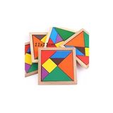 Esmay Ahşap Kare Tangram Zeka Oyunu Renkli 7 Parça 11x11 Cm gnsRKFaz2989
