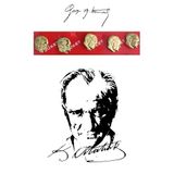 Esmay Atatürk Yaka Rozeti 10 Adet Sarı Renk