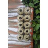 Esmay Jüt İpi (Sicim İp) 100G Cilalı 3 Kat Yumak 10Adet Naturel
