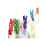 Esmay Küçük Renkli Mandal 20 Li Paket Mini Ahşap Mandal Fotoğraf Mandalı 3,5 cm
