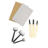 Esmay Linol Tabaka Linol Muşamba Levha 2.5 Mm 25x35 Cm 3'lü Sünger Rolo Merdane 3'lü Oyma Set gnsRKFaz3251