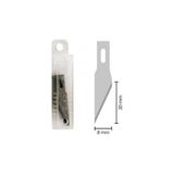Esmay Maket Bıçağı Kretuar Yedeği 10'lu Uç 20 mm x 8 mm Ölçülerle Kullanıma Uygun