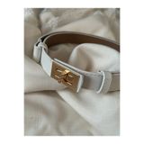 Esmee H Tokalı Gold Kemer 2cm Pantolon Kemeri ,elbise Kemeri , Gömlek Kemeri , Ceket Kemeri