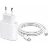 Esmer Bilişim 25W Usb-C Hızlı Şarj Adaptörü + Kablo | iPhone 15, 15 Plus, 15 Pro ve 15 Pro Max Uyumlu - Beyaz