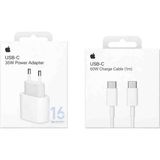 Esmer Bilişim Apple 35W Usb-C Hızlı Şarj Adaptörü + 60W Type-C Şarj Kablosu 1m iPhone 15 / 16 iPad Uyumlu - Beyaz