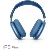 Esmer Bilişim P9 Plus Kablosuz Bluetooth Kulaklık Yüksek Ses Stereo Bass Kulak Üstü - Mavi
