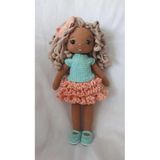 Esmer Şeker Bebek Amigurumi Organik Oyuncak
