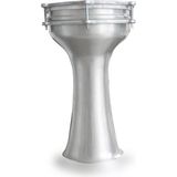 Esmeray Müzik 5 Numara Profesyonel Alüminyum Darbuka Metal Yapısı ile Hafif ve Taşınabilir - Gümüş