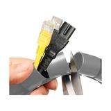 Esmo Home 1 mt x 22 mm Spiral Boru Kablo Kanalı Kablo Fiş Düzenleyici Toplayıcı Kordon Kablo Tutucu Beyaz (1 Adet) - Option-1 - 0 - Siyah