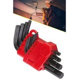 Esmo Home 10 Parça Çift Taraflı Torx Alyan Allen 10 Parça Çelik Anahtar Takımı 1410 - Option-1 - 0- Koyu Mavi