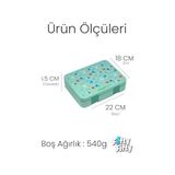 Esmo Home 1300 ml Tek Kat Sızdırmaz,karışmaz 4 Bölmeli Çocuk Beslenme Kutusu -FFB091-1300 - Kestane Akaju - Option-1