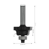Esmo Home 2 608 Aksesuarı 628 394 Profil Freze B 8 Mm, R1 4 Mm, B 8 Mm, L 12,7 Mm, G 54 mm - Option-1