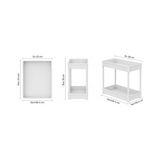 Esmo Home 2 Katlı Banyo ve Mutfak Tezgah Üstü Düzenleyici Raf – Çok Amaçlı Plastik Organizer, Baharatlık, Kozmetik ve Deterjan Standı – Suya Dayanıklı Modüler Tasarım – - Option-1 - Adaçayı Yeşili