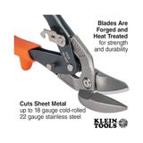 Esmo Home 2401R Sağ Kesme Ofset Snips, Hassas Sac Kesme Için Dövme Bıçaklı Havacılık Kalay Snips - Option-1