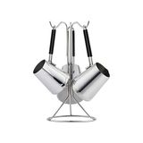 Esmo Home 29016 Everest Askı Standlı 4 Parça Çelik Cezve Seti - 2'si 1 Arada - 0,35 L