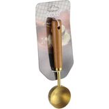 Esmo Home 30 ml Ahşap Saplı Gold Ağızlı Ölçü Kaşığı - Mutfak ve Restoran Kullanımına Uygun, Asmak Için Delikli Lüks Ölçü Kaşığı - Option-1