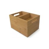 Esmo Home 3'lü Modüler Bambu Organizer Set - Üst Üste Geçebilen Çok Amaçlı Çekmece Içi ve Masaüstü Düzenleyici Kutu - Banyo, Mutfak ve Ofis Için Ahşap Saklama Seti - 001-Renkli - Option-1