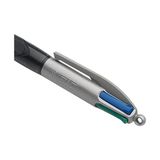 Esmo Home 4 Colours Grip Pro Tükenmez Kalem 12'li Kutu, Kauçuk Tutacak, 1.0mm Uç, Tek Kalemde Mavi, Kırmızı, Yeşil ve Siyah Renkler - -- - Option-1
