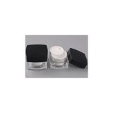 Esmo Home 5 ml Krem Kavanozu,kozmetik Kutusu, Siyah Kapaklı Akrilik Krem Kutusu 2 Li Set,beyaz - 000-Siyah - 1 Adet - Option-1
