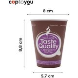 Esmo Home 50 Adet Tek Kullanımlık Karton Bardak, 12 Oz Sıcak Kahve Bardağı, Sıcak/soğuk Içecek Bardağı 300 Ml, Taste Quality - Option-1
