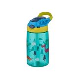 Esmo Home 500ML Pipetli Desenli Tritan Çocuk Su Matarası (Turkuaz) - Option-1 - 12M-Krem
