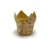 Esmo Home 50'li Kalın Lale Kapsül Kraft Kek Desenli Muffin Kek Kalıbı, Içi Yağlı Kağıt Tulip, Cupcake Kağıdı Doğum Günü Parti Dekorasyonu Için - Option-1 - 001-Renkli