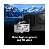 Esmo Home 512 GB Profesyonel Silver Plus Microsdxc Hafıza Kartı W/sd Adaptör, Uhs-I, C10, U3, V30, Full-Hd ve 4K Video, 205/150 Mb/s'ye Kadar Okuma/yazma, Videografçılar, Oyuncular (LMSSIPL512G-BNANU) - Option-1