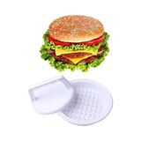 Esmo Home 5dm- Hamburger ve Köfte Şekillendirici Köfte Kalıbı Pratik Burger Pres Aparatı - 1BW-Beyaz