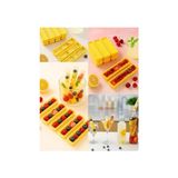 Esmo Home 6 Adet Dikdörtgen Kapaklı Çubuk Şekilli Silikon Buz Kalıbı Kahve Kokteyl Içecek Sunum Buzluk 13 cm - Option-1 - 001-Renkli