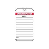 Esmo Home Accuform TRS340PTP Merdiven Durum Etiketi, Merdiven Denetimi - “ınspect Unit Carefully Before Signing Inspection ”, 14,61 x 8,26 x 0,04 cm Kalınlık, Rp Plastik, Beyaz Üzerine Kırmızı/siyah (25 - (ClearEyelets)Black-RadiantOrchid