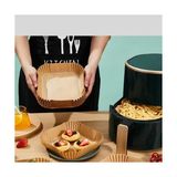 Esmo Home Airfryer Pişirme Kağıdı,xl-Xxl Büyük Boy, Kare, 50 Adet Hava Fritöz Parşömen Fırın Kağıdı Tek Kullanımlık Kağıt Fırın Fritöz Pişirme Kızartma Tavası Için Uygun 20CM - Option-1