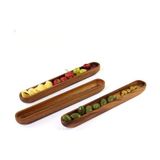 Esmo Home Akasya Ağacından Ahşap Zeytin Tabağı, Zeytinlik,ahşap Zeytin Tepsisi El Yapımı Akasya Ahşap Uzun Kano Tekne Tarzı Çanak - Yemek Servis Tabağı Masa Orta Parça (35CM*5CM) - Option-1 - 51R-Turuncu