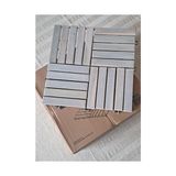 Esmo Home Akasya Ahşap Yer Karosu, Organik Beyaz 30X30 Cm, 10'lu Paket, 0.9 M² Yer Kaplama - Option-1