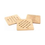 Esmo Home AMBERHAUS%100 Doğal Bambu Kare Nihale - 16X16 cm Isıya Dayanıklı Ahşap Tencere ve Çaydanlık Altlığı - (3 Farklı Desenden 1 Adet Gönderilir) - 1BW-Beyaz