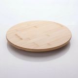 Esmo Home AMBERHAUS%100 Doğal Bambu Yuvarlak Kesme Tahtası ve Sunum Tepsisi - 29 cm Antibakteriyel Servis Tabağı - Çizilmeye Dayanıklı Peynir, Et ve Pizza Sunum Tahtası - 51R-Turuncu - Option-1