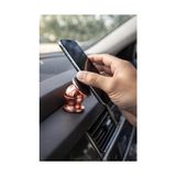 Esmo Home Araba Manyetik Telefon Tutucu 360 Derece Döner Mıknatıslı Mini Metal Stand Torpido Panel Yapışkanlı Akıllı Telefon Tutacağı Tek Elle Kullanım (Rose) - Option-1 - 000-Siyah