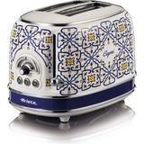 Esmo Home Ariete Capri 2 Dilim Ekmek Kızartma Makinesi 0155/1C - 810 Watt, Metal Gövde, 2 Dilim Kapasite, Buz Çözme, Isıtma, 6 Kızartma Ayarı, Kolay Temizlik, Çıkarılabilir Kırıntı Tepsisi - Ahşap - Beyaz