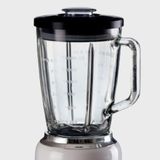 Esmo Home Ariete Moderna Blender Beyaz 0585/01 - 4 Paslanmaz Çelik Bıçak, 4 Hız Fonksiyonu, 1000 Watt, 1,5 Litre, Cam Hazne, Buz Kırma Fonksiyonu, Malzeme Eklenebilir Kapak - Ahşap