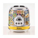 Esmo Home Ariete Positano Ekmek Kızartma Makinesi 2 Dilim 0155/1P - 810 Watt, Metal Gövde, 2 Dilim Kapasite, Buz Çözme, Isıtma, 6 Kızartma Ayarı, Kolay Temizlik, Çıkarılabilir Kırıntı Tepsisi - Ahşap - Beyaz