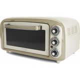 Esmo Home Ariete Vintage Fırın Bej 0979/03 - Pizza Fırını, 1380 Watt, 18 Litre Kapasite, 3 Pişirme Fonksiyonu, Paslanmaz Çelik Hazne, Çift Cam, 230°C Ye Kadar Sıcaklık, Kolay Temizleme - Altın
