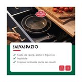Esmo Home Ballarını Torre Kızartma Tavası, 28 Cm, Seramik Kaplama, Indüksiyonlu Ocaklara Uygun, Çıkarılabilir Sap, Alüminyum - Option-1 - --
