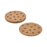 Esmo Home Bardak Altlığı, Mantar, 10 Cm, 4 Adet - Kestane Akaju - Option-1