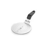 Esmo Home Bialetti - Indüksiyon Ocak Isı Difüzörü - 13CM - 1 Ila 9 Cups Aralığı Için Uygundur - Paslanmaz Çelik Gövde - Bakalit Sap - Halka Plaka - Adaptör Plakası - 2'si 1 Arada - 0,35 L