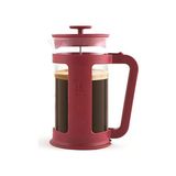 Esmo Home Bialetti - Smart French Press: Yaklaşık 1l Kapasiteli Kahve Hazırlayıcı - Kırmızı Polipropilen Gövde - Bulaşık Makinesinde Yıkanabilen Borosilikat Cam Sürahi - Paslanmaz Çelik Filtre Sistemi - Option-1 - 001-Renkli