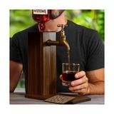 Esmo Home Bk Gift Ahşap Gövdeli Retro Musluklu Içecek Dağıtıcı | Bar Aksesuarı | Erkeklere Hediye | Babaya Hediye - Option-1 - 51R-Turuncu