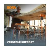 Esmo Home Bora Centipede CK9S 76,2 cm Yükseklik Taşınabilir Çalışma Standı, 4 X-Bardak, 4 Hızlı Kelepçe, Taşıma Çantası, Taşınabilir Iş Desteği Testere Tezgahı, 4ft x 4ft, 30" Çalışma Yüksekliği, 3500 Lb - 0,5