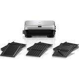 Esmo Home Braun Snack Maker 5 SM5038 Sandviç, Waffle ve Tost Makinesi Silver - Ahşap