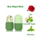 Esmo Home Busstier Silikon Buz Küpü Rulo: Yüz, Göz ve Boyun Masajı Için Cilt Bakım Aracı, Göz Torbalarını Giderici - Option-1 - 001-Renkli